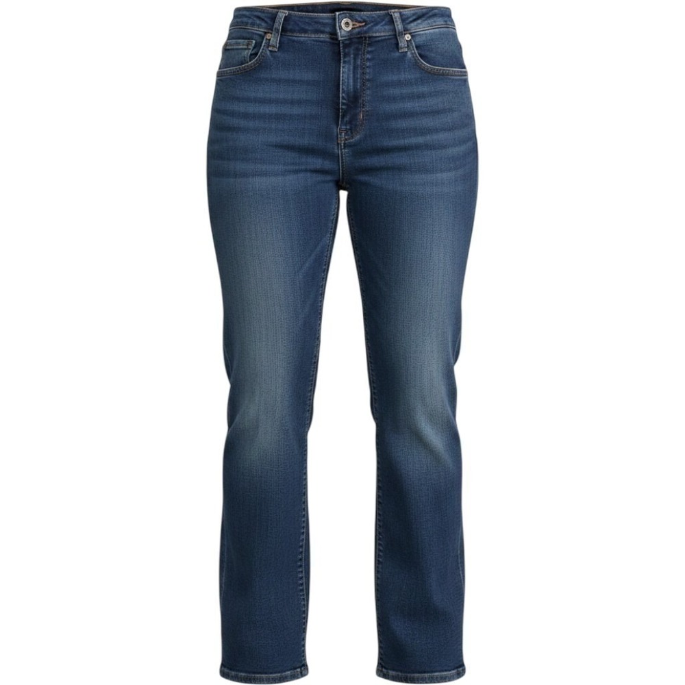 Venezia Jeans Womens 26 Petite Dark Wash Straight Leg Denim Plus Size Stretch
